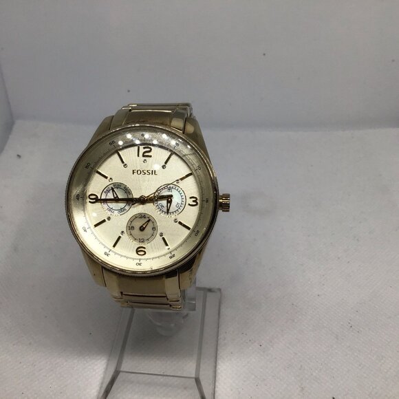 Fossil BQ1071 Womens Gold Stainless Steel Analog Dial Quartz Genuine Watch JK818 - Picture 1 of 15